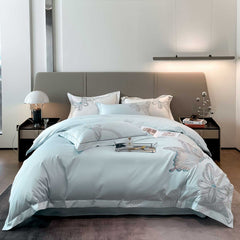 Luxury Butterfly Embroidery Egyptian Cotton Bedding Set | Yedwo