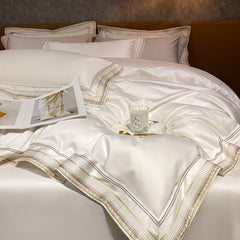 Luxury Embroidery Soft Smooth Egyptian Cotton Bedding Set | Yedwo