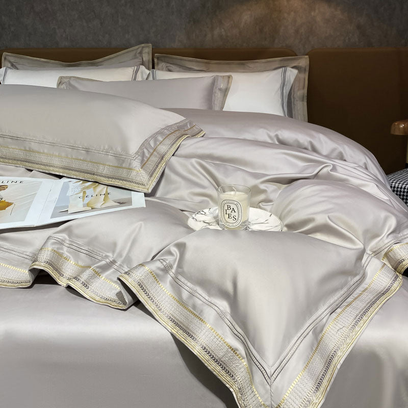 Luxury Embroidery Soft Smooth Egyptian Cotton Bedding Set | Yedwo