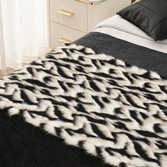 Luxury Faux Fur Sofa Throw Blanket – Soft Textured Bed Runner | Yedwo