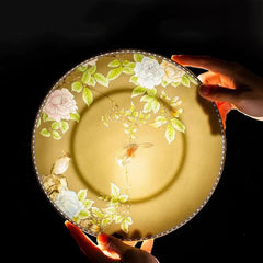 QINSE Luxury Jingdezhen Floral & Bird Bone China Dinnerware | Yedwo