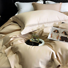 Luxury 140S Long-Staple Cotton Line Embroidered Bedding Set | Yedwo Design