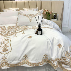 Luxury European Egyptian Cotton Embroidered Bedding Set | Yedwo Home