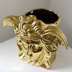 Luxury European Electroplating Golden Ceramic Vase | Yedwo