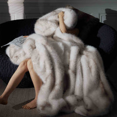 Luxury Faux Fox Fur Blanket | Eco-Friendly Yedwo Design