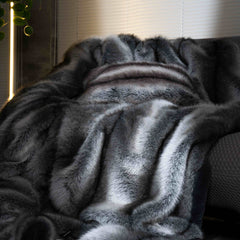 Luxury Faux Fox Fur Blanket | Eco-Friendly Yedwo Design