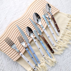 Luxury Lustre Amber Cloud Flatware Set | Yedwo Design