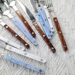 Luxury Lustre Amber Cloud Flatware Set | Yedwo Design