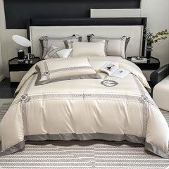 Luxury Nordic Long Staple Cotton Embroidered Bedding Set | Yedwo