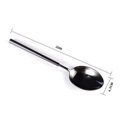 Luxury Titanium-Plated Black Flatware Set | Yedwo Design