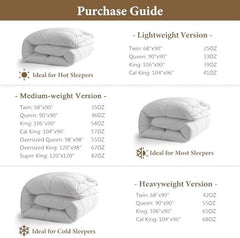 Luxury Ultra-Soft Down Feather Fibers Comforter | Yedwo