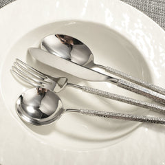 Luxury Waterdrop Crystal Stainless Steel Cutlery Set | Yedwo Design