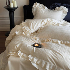 Madeleine French Cream Cotton Bedding Set | Yedwo