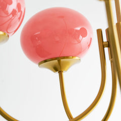 Marshmallow Luxury Gold Glass Chandelier | Yedwo