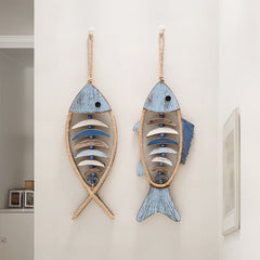 Mediterranean Wooden Fish Wall Decor | Yedwo