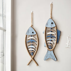 Mediterranean Wooden Fish Wall Decor | Yedwo