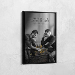 Messi & Ronaldo Play Chess Canvas Art | Yedwo Design