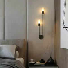 Meza Gold 2-Light Fixture Wall Sconce Lamp | Yedwo