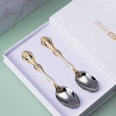 Michelangelo Vintage Gold-Plated Stainless Steel Cutlery Set | Yedwo