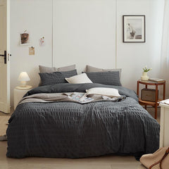 Minimal Bubble Textured Bedding Set | Yedwo