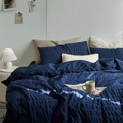 Minimal Bubble Textured Bedding Set | Yedwo