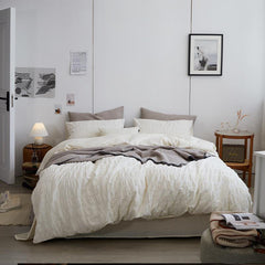 Minimal Bubble Textured Bedding Set | Yedwo
