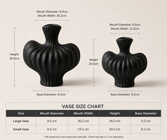 Minimalist Design Sculptural Ceramic Shoulder Vase | Yedwo