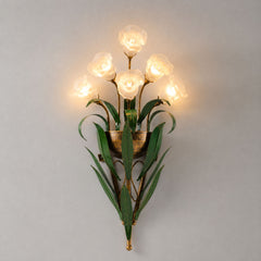 Minimalist French Vintage Flower Wall Sconce Lamp | Yedwo
