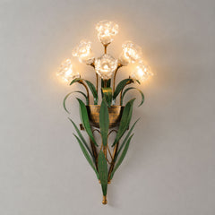 Minimalist French Vintage Flower Wall Sconce Lamp | Yedwo