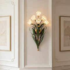 Minimalist French Vintage Flower Wall Sconce Lamp | Yedwo