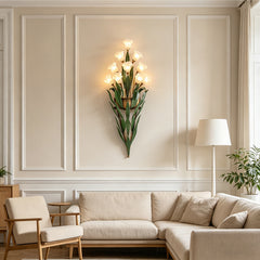 Minimalist French Vintage Flower Wall Sconce Lamp | Yedwo