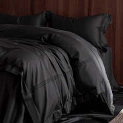 Minimalist Linear Design Egyptian Cotton Duvet Cover Set | Yedwo