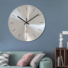 Minimalist Round Metal Wall Clock | Yedwo Design