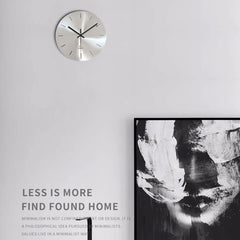 Minimalist Round Metal Wall Clock | Yedwo Design