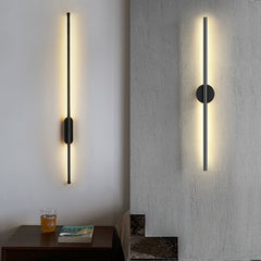 Modern Black LED Linear Wall Light | Yedwo