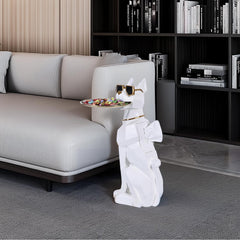 Modern Geometric Resin Dog Side Table | Yedwo Design