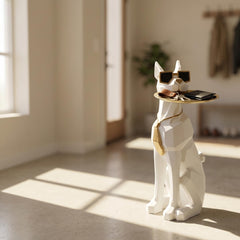 Modern Geometric Resin Dog Side Table | Yedwo Design