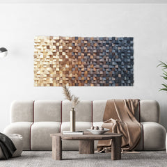 Modern Rustic Piece Wood Wall Art | Yedwo Design