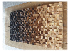 Modern Rustic Piece Wood Wall Art | Yedwo Design