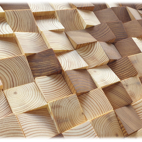 Modern Rustic Piece Wood Wall Art | Yedwo Design