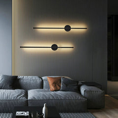 Modern Black LED Linear Wall Light | Yedwo