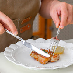 Modern Hammered Flatware Cutlery Set | Yedwo Design