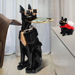 Modern Geometric Resin Dog Side Table | Yedwo Design