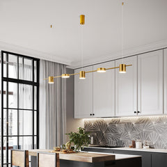 Modern Linear Gold Hanging Track Lights | Yedwo