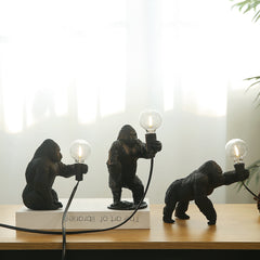 Modern Mini Resin Gorilla Table Lamp | Yedwo Design