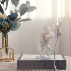 Modern Mini Resin Gorilla Table Lamp | Yedwo Design