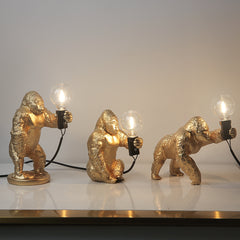 Modern Mini Resin Gorilla Table Lamp | Yedwo Design