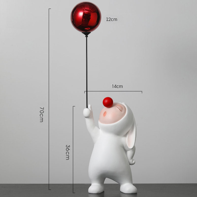 Floating Balloons Rabbit Modern Resin Rabbit Balloon Decorative Object | Yedwo Design – YEDWO