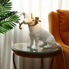 Modern Rio Engraved Puppy Dog Table Lamp | Yedwo Design