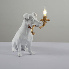 Modern Rio Engraved Puppy Dog Table Lamp | Yedwo Design